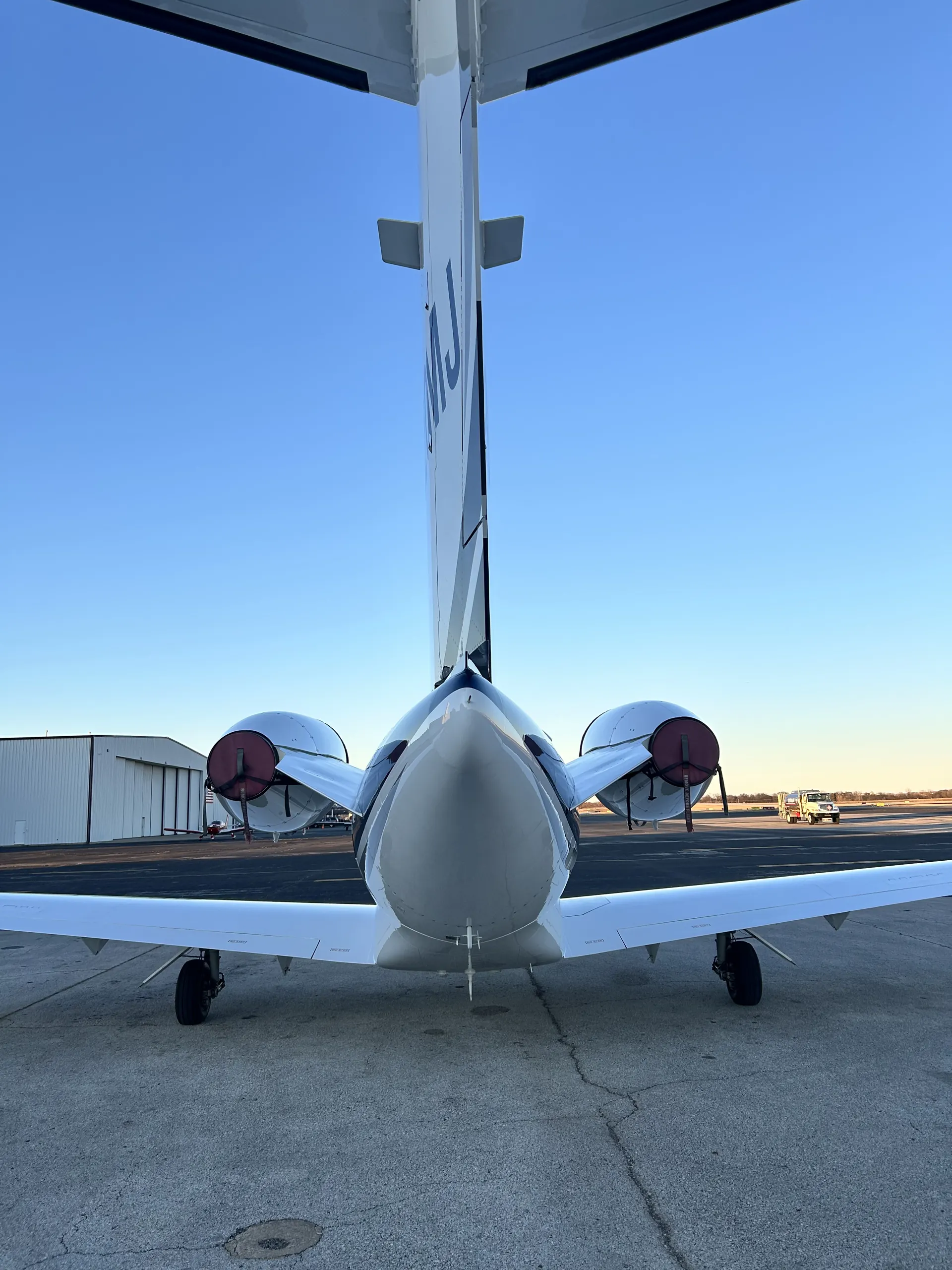 Business jet — exterior detail
