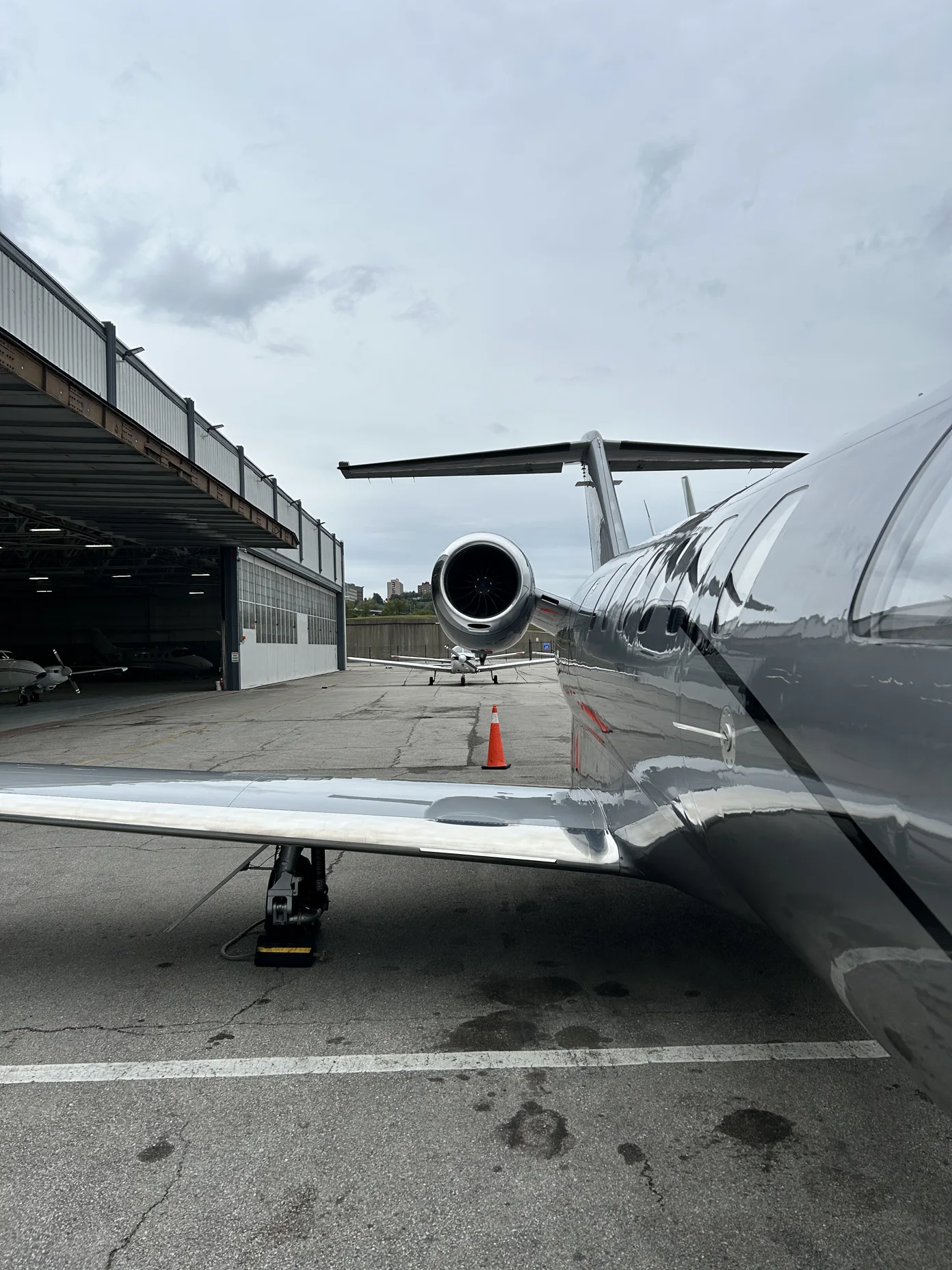 Business jet — exterior detail