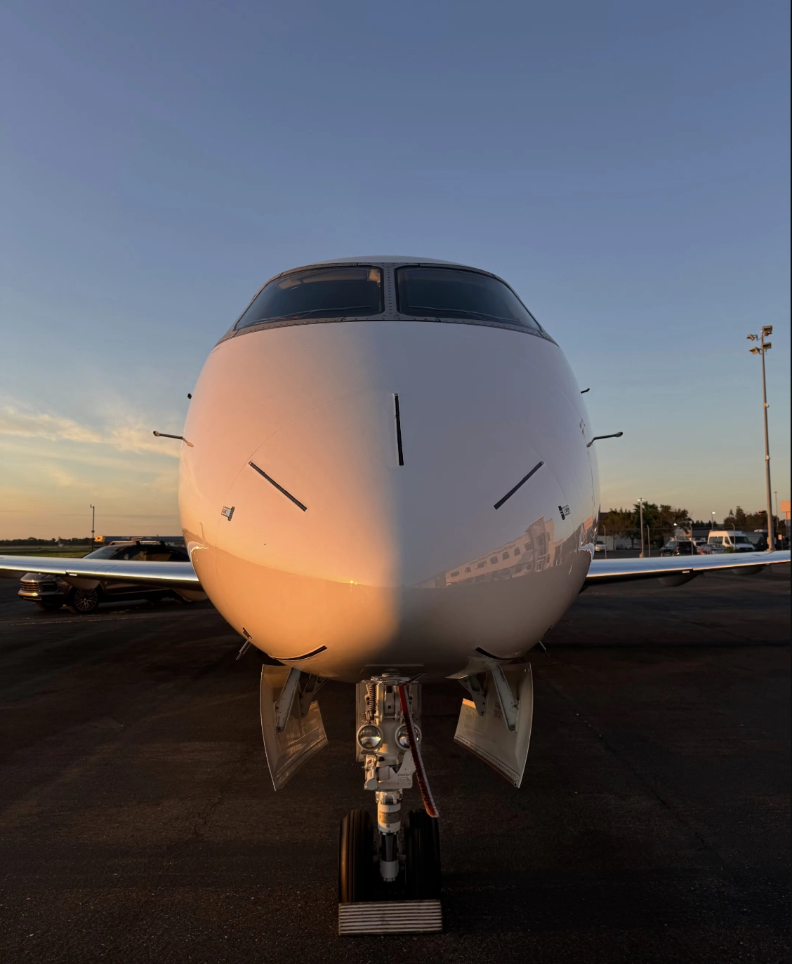 Business jet — exterior detail