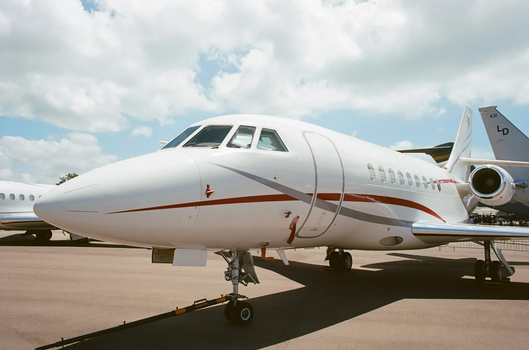 Falcon 2000, exterior dry wash, aircraft detailing in Kansas City, Missouri (MKC)