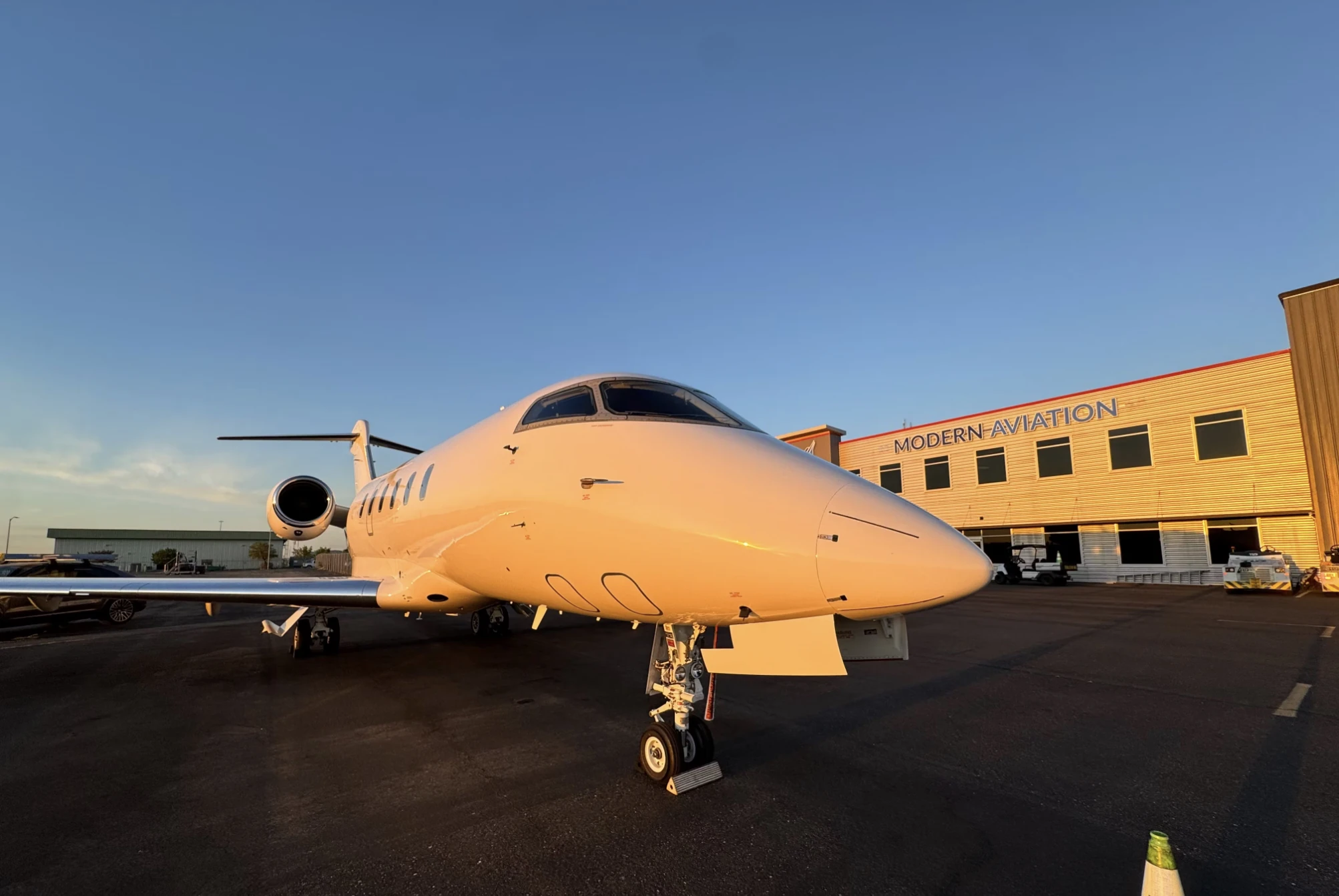 Business jet — exterior detail