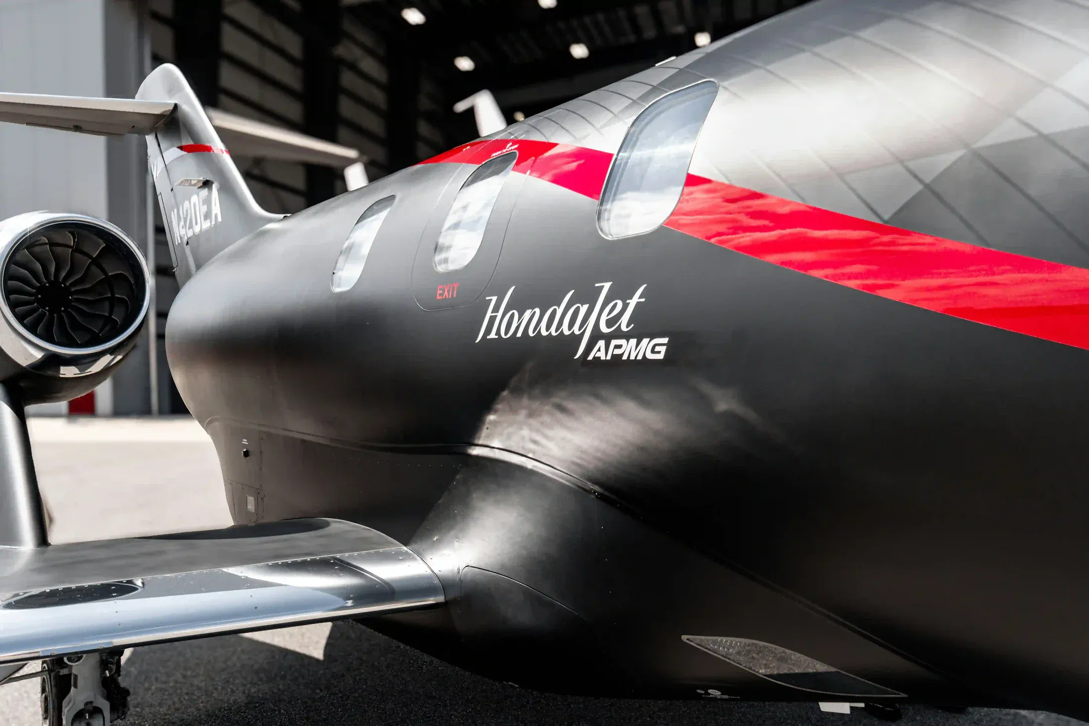 HondaJet, exterior dry wash, aircraft detailing in Springfield, Missouri (SGF)