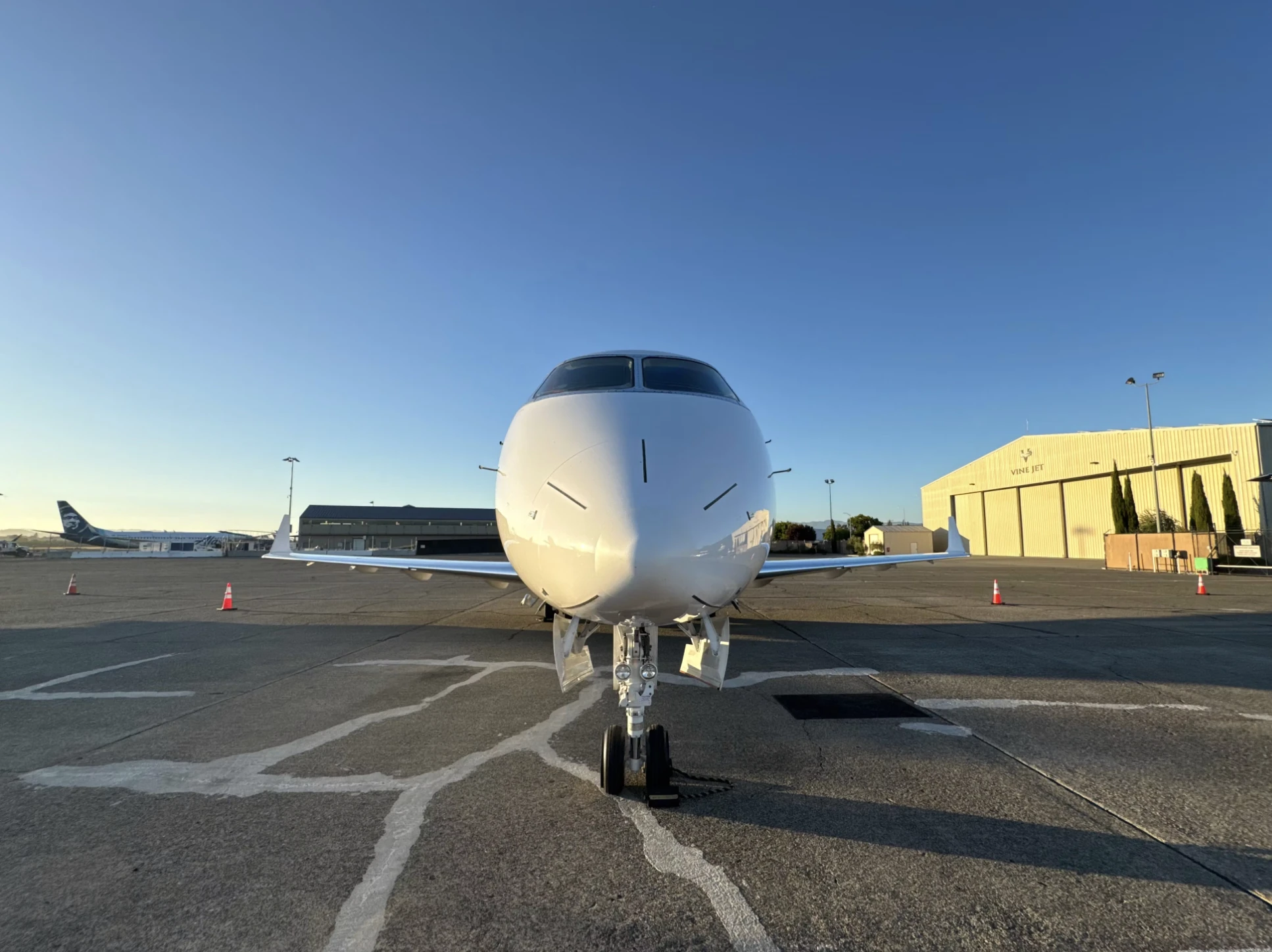 Business jet — exterior detail