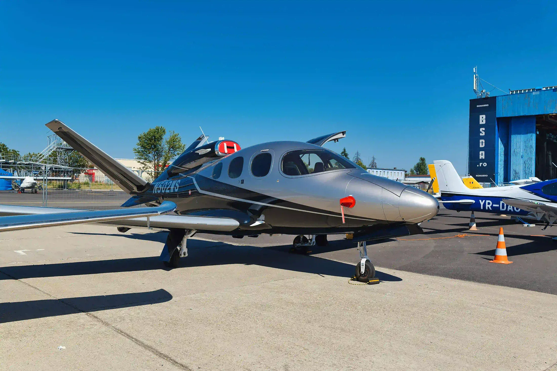 Cirrus Vision Jet with a deep-gloss ceramic-coated finish