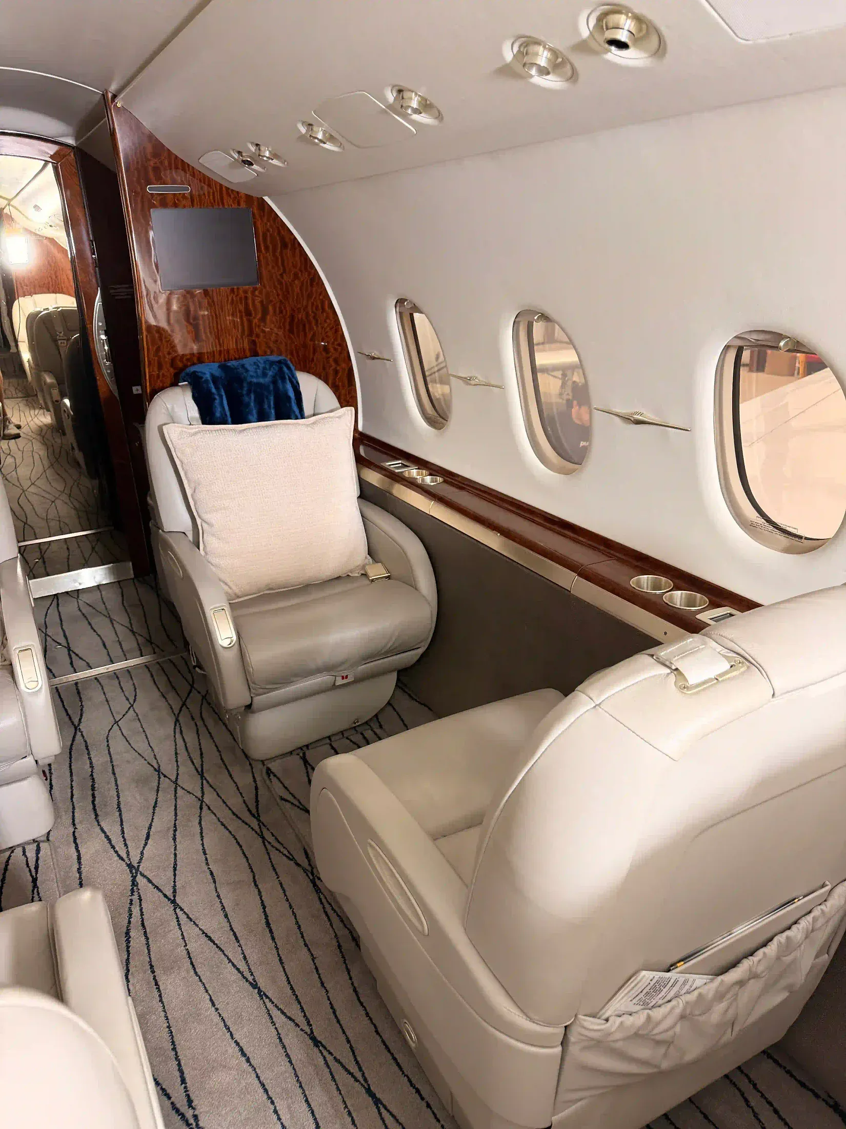 Hawker cabin, interior detail, aircraft detailing in Oklahoma