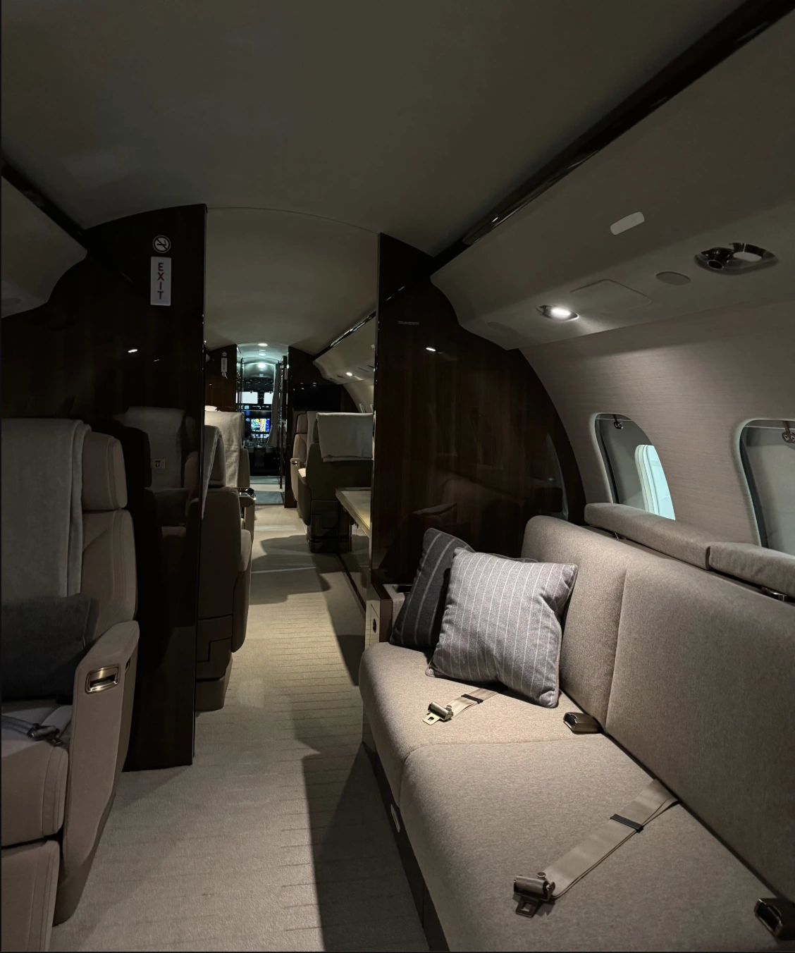 Business jet — interior detail