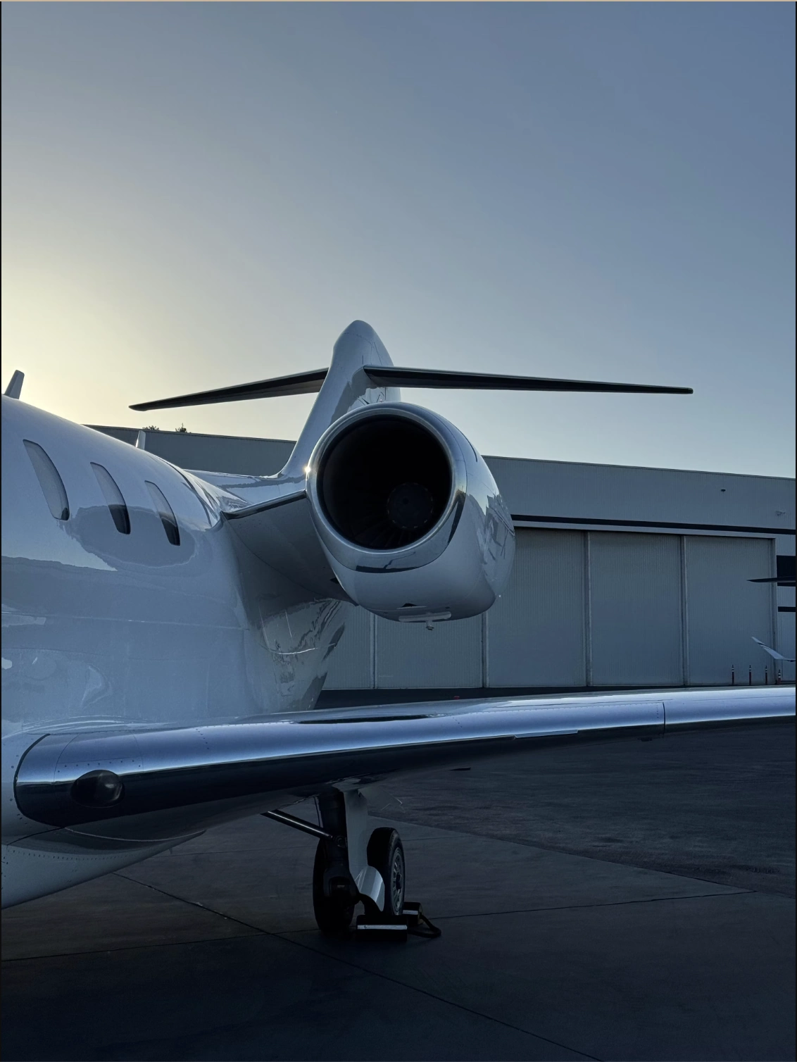 Business jet — exterior detail